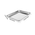 thumbnail image 2 of HLONK 2 Pcs Stainless Steel Tray Party Serving Pan Commercial Bakeware, 2 of 8