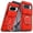 Red, variant on Allytechgroup Magnetic Case For Google Pixel 9 / 9 Pro with Slide Camera Cover, [1x Screen Protector] 360° Rotated Ring Kickstand Magnetic Car Mount Suppor Shockproof Protective Cover, Orange