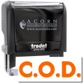 thumbnail image 1 of Large Self-Inking Bold COD Stamp Stamp, Trodat Printy 4913, Press and Print Stamping, Impression Size 7/8" x 2-1/4", Up to 10,000 Impressions - Orange Ink, 1 of 10