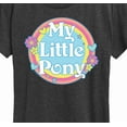 thumbnail image 3 of My Little Pony - Retro Rainbow Badge - Women's Short Sleeve Graphic T-Shirt, 3 of 5