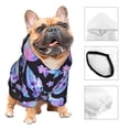 thumbnail image 3 of Cauagu blue Skull flower Pattern Winter Pet Hoodie Sweatshirts- Dog Hoodie Sweater with Leash Hole - Cute Dog Hoodie - Pet Clothes Puppy Cat Custume -XX-Large, 3 of 8