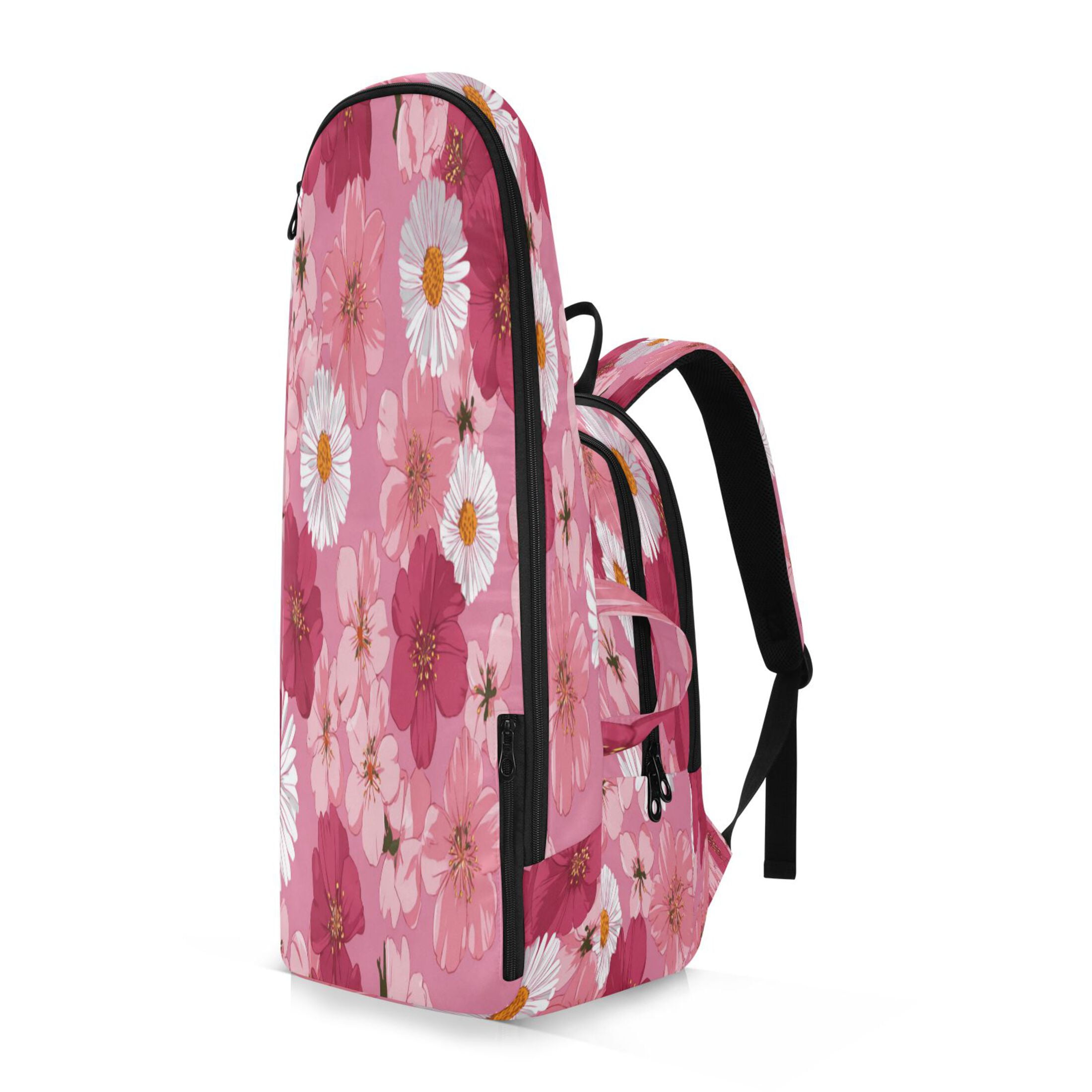 2 Racquet Holder Tennis Backpack Tennis Racket Covers Gym Bags Blooming Cherry Blossoms