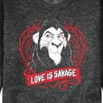 thumbnail image 3 of Disney Villains - Love Is Savage - Men's Crew Neck Fleece Pullover, 3 of 5