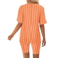 thumbnail image 5 of Blouses pour Femmes, Blouse à Col en V Imprimée pour Femmes, Hauts à Manches Courtes, Shorts, Ensembles de Tenue Décontractée, 5 of 5