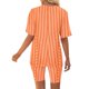 thumbnail image 4 of Blusas para las Mujeres Casual Impreso Cuello en V Manga Corta Blusa Pantalones Cortos, Conjuntos de Ropa para las Mujeres, 4 of 5