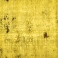 thumbnail image 1 of Ahgly Company Machine Washable Indoor Square Solid Yellow Modern Area Rugs, 6' Square, 1 of 4
