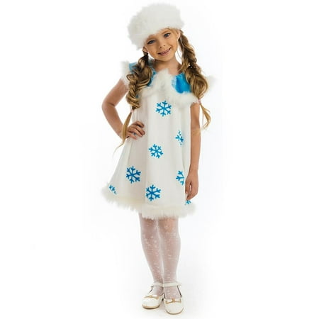 Winter Snowflake Frozen Princess size S Girls Plush Costume Dress-Up Play Kids 5 O'Reet