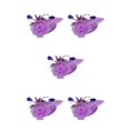 thumbnail image 2 of Maytalsory Chapeau Fascinateur Réversible Vintage pour Femmes avec Canal Intérieur Beauté Classique Violet 5ensemble, 2 of 6