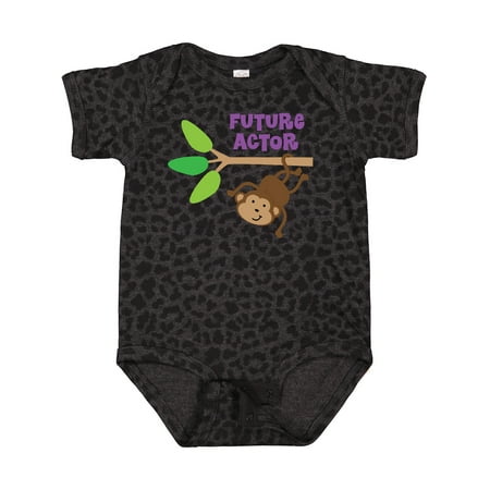 

Inktastic Future Actor Childs Acting Theater Monkey Gift Baby Boy or Baby Girl Bodysuit