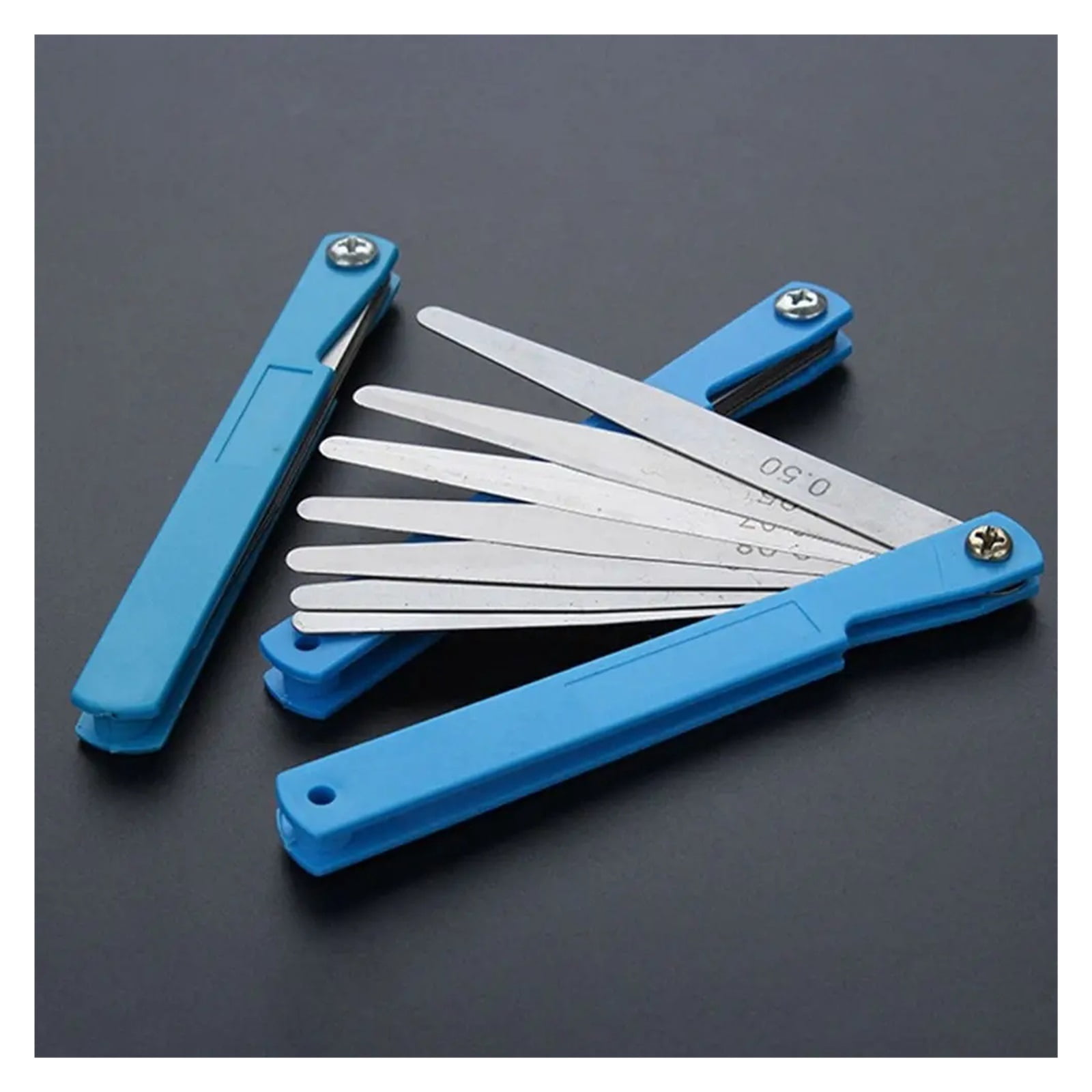0.02-1mm Thickness Feeler Gauge Metric Feeler Gap Gauge 110*10mm Portable Alloy Steel Measurement Probe Gap Measuring Tools ,Corrosion-Resistant