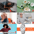 thumbnail image 6 of Hearkent Atomic American English Talking Watch Stainless Steel Stretch Band Best Gift for Senior,Visually Impaired or Blind People, 6 of 6