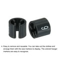 thumbnail image 4 of Clothes Hanger Marker Colored Hanger Sizer Garment Markers Tag (Number 6, Black), Pack of 100, 4 of 5