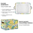 thumbnail image 2 of Yayeee 2 Pack Canvas Storage Basket with Handles for Shelves Fabric Bins Closet Organizer, Yellow Mountains, 2 of 8