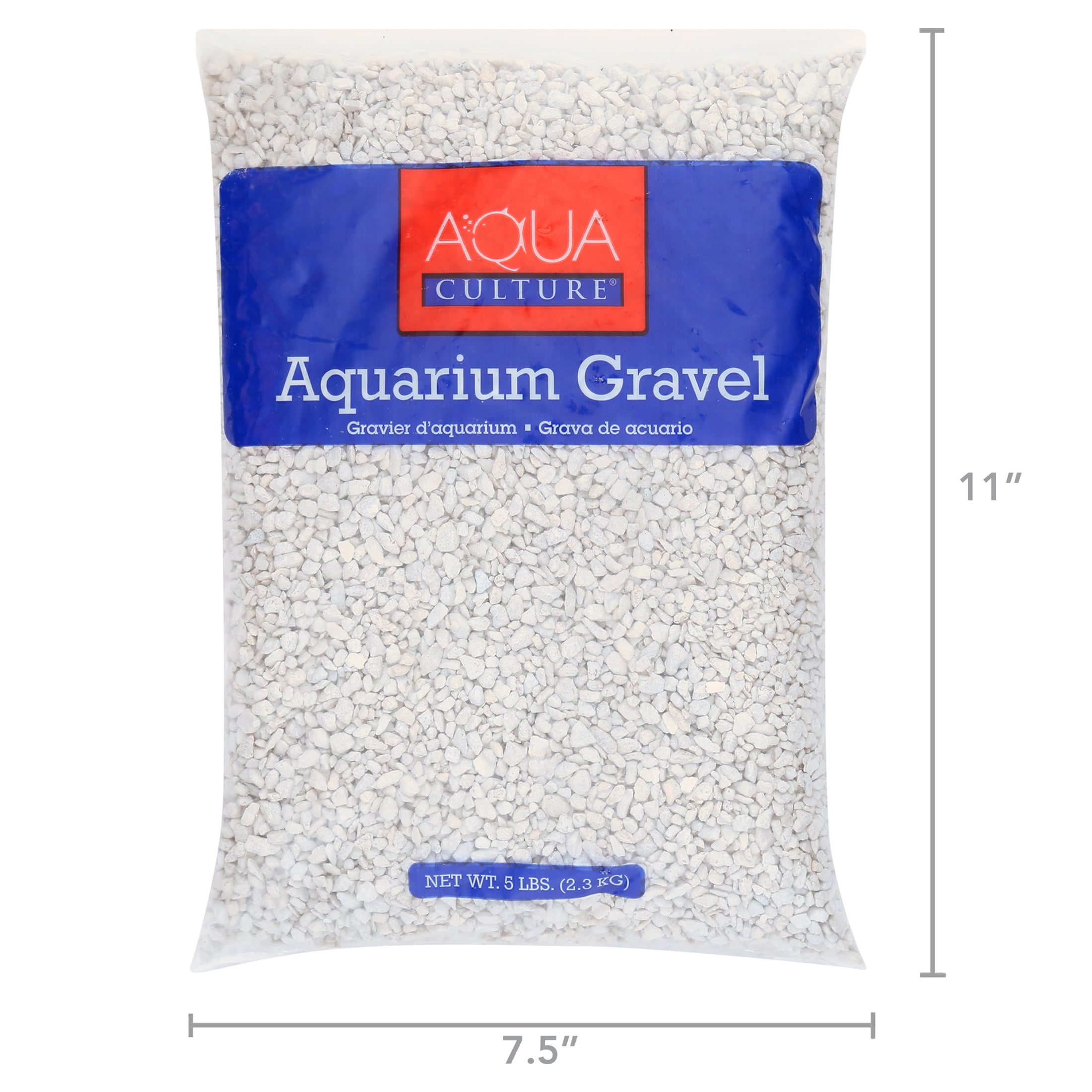 Aqua Culture Aquarium Gravel, White, 5 Lb, Aquatic