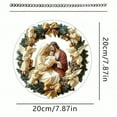 thumbnail image 2 of Warm Home Church Figures Colored Acrylic Disc Pendant Window Decoration Porch Decoration, 2 of 3