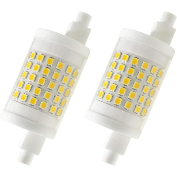 R7s LED Bulb 78mm, Type LED 80W Halogen Bulbs Equivalent, 10W 120V Double Ended J78 Floodlight, Warm White Light Bulb for Flood Lamp (2 Packs) - Walmart.com