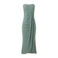 thumbnail image 4 of Women's Strapless Solid Slim Irregular Hem Casual Dress - Sleeveless, Polyester, Spring/Autumn/Winter - Available in S-XXL Sizes, 4 of 6