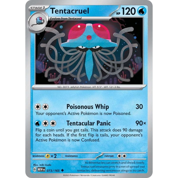 Pokemon Scarlet & Violet 151 Uncommon Tentacruel #73