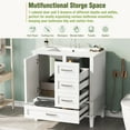 thumbnail image 4 of Bellemave 30" Bathroom Vanity with Sink, Cabinet with Sink Combo Set with Top, Bathroom Storage Cabinet with 3 Drawers and 1 Soft Closing Door, 30 Inch Vanity with Sink for Bathroom（White）, 4 of 10