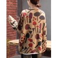 thumbnail image 3 of Jersey YESNO de punto extragrande estampado para mujer, 2XL S01, 3 of 4