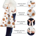 thumbnail image 5 of 5 Pack Foldable Shopping Bag,Classic Halloween Pumpkins Pattern Reusable Grocery Bags with Pockets,Large Reusable Tote Bags with Handles Waterproof & Lightweight, 5 of 6