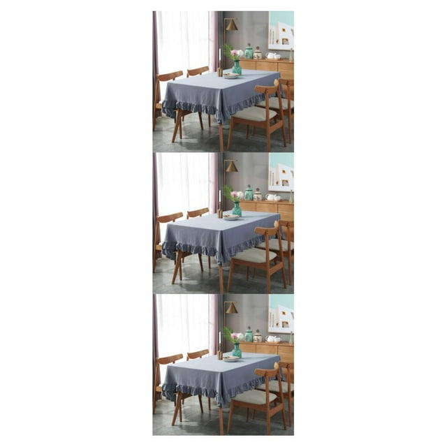 Guardoinrt Nappe Rectangulaire Facile d'Entretien Robuste et Durable Assure un Entretien Facile Gris 140*180CM 3ensemble