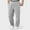 Silver, variant on Mens Sweatpants Straight Wide Leg Casual Pants, High Resilient Elastic on Waist, No Elastic Open Trouser Leg Sweat Pants (Black S)