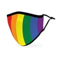 thumbnail image 3 of Weddingstar Adult Reusable, Washable 3 Ply Cloth Face Mask With Filter Pocket - People Of Color Pride Flag, 3 of 6