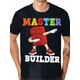 thumbnail image 1 of Camiseta divertida de bloques de construcción "Maestro Constructor" para niños, 220 g, para adultos, hombres, mujeres, adolescentes, jóvenes y tiempo libre., 1 of 7