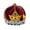 B-Red, variant on Royal Jeweled King'S Crown For Unisex Birthday Halloween Clothes Hats Party Prom Pageant Homecoming B-Red