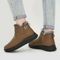 thumbnail image 5 of Ablanczoom Snow Boots Womens with Warm Fuzzy Faux Fur Slip-on Woman Winter Booties Shoes, 5 of 7