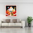 thumbnail image 4 of Peinture Diamant Ronde Père Noël 30*30cm, 4 of 10