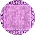 thumbnail image 1 of Ahgly Company Indoor Round Abstract Purple Modern Area Rugs, 7' Round, 1 of 4