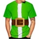 thumbnail image 2 of Camiseta con escote para hombre Patrón impreso en 3D de Navidad Manga corta Pompotops  oipoqjl2334, 2 of 4
