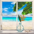 thumbnail image 3 of Dellal, Remy 12x12 Black Modern Framed Museum Art Print Titled - Horizon tropical lI, 3 of 5