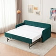 thumbnail image 5 of Jopath Twin Upholstered Daybed Frame with Trundle, Sofa Bed with Wood Slat Support for Bedroom Living Room Guest Room,Emerald, 5 of 9