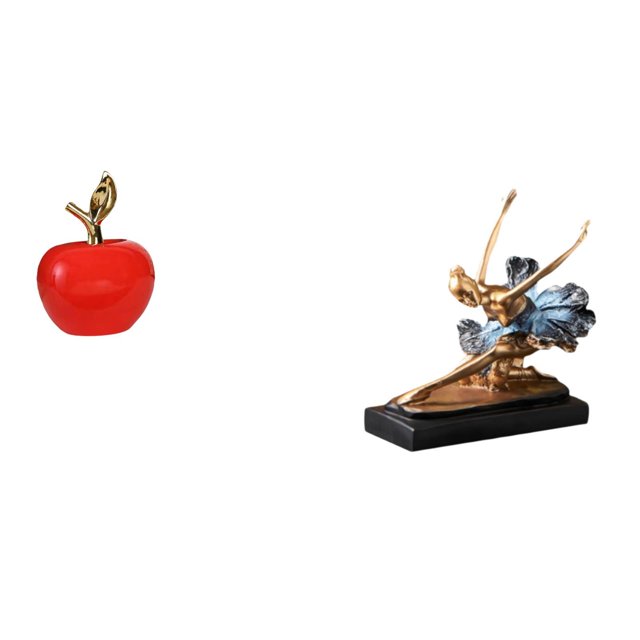 Estatua,Escultura de fruta artificial,estatua y artesanía,Colección de figuras de cerámica para decoración del hogar,estatua de bailarina de ballet,Estatua de bailarina de ballet,figura de