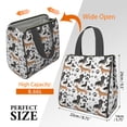 thumbnail image 3 of Dachshund Footprint Insulated Lunch Bag for Women & Adults,Large Portable Soft Cooler Lunch Bag,Thermal Food Storage Tote with Pearl Cotton,8.66L,8.75x5.75x9.5 Inch, 3 of 6