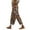 Bronze, variant on YUANGUANST Women's Wide Leg Pants Women's Spring And Summer Casual 3D Printed Back Pocket Cotton And Linen Pants Office Slacks
