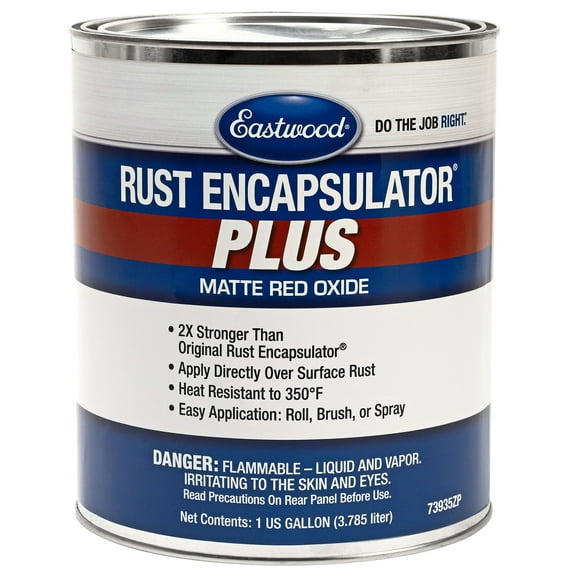 Eastwood Matte Red Rust Encapsulator Plus | Long Lasting Durable Finish 1 Coat Maximum Rust Protection | Heat Resistance up to 350 degrees Fahrenheit | Gallon 1 Pack