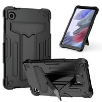 for Samsung Galaxy Tab A9 8.7" 2023 SM-X110 / SM-X115 Tablet Case, Silicone Hard Back Kids Friendly Cover Built in Stand Shockproof Heavy Duty Protection for Samsung Galaxy Tab A9 - Black