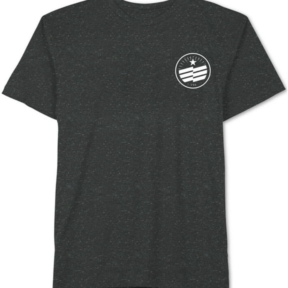 Jem Mens Speckled USA Graphic T-Shirt, Black, XX-Large