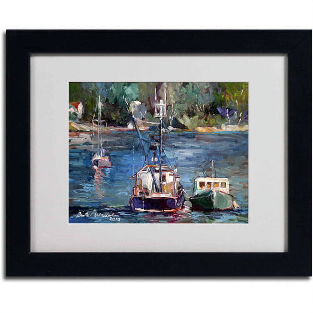 Richard Wallich 'Waiting to Ride' Matted Framed Art