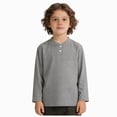 thumbnail image 3 of WXFAZCVU Boys Tops Comfortable Soft Long Sleeve Shirts Kids Fall Trendy Clothes Going Out Size 6-12 Months, 3 of 5