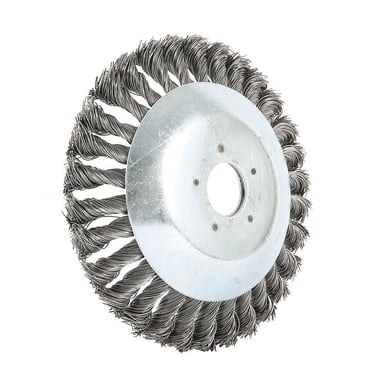 Steel Wire Wheel Brush Trimmer Head – Weed Eater / Grass Cutter Garden Cleaning Tool