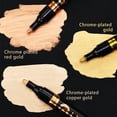 thumbnail image 5 of Permanent Liquid Mirror Chrome Marker,Chrome Mirror Paint Pens for Any Surface Chrome Paint Pen for Repairing, Model Painting, Marking or DIY Art Projects (3.0MM Tips, Gold, 1 Pcs), 5 of 8