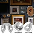 thumbnail image 3 of SEWCHICS Furniture Frame Connectors Iron 12Pcs Silver Round Elegant Design For Mirrors, 3 of 8