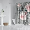 thumbnail image 3 of Waterproof Pioneer Shower Curtain 84x72 Inch Polyester Unique Colorful Floral Shower Curtain for Bathroom Hotel Home Decor with 12 Plastic Hooks, 3 of 5