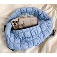 thumbnail image 3 of Puffer Belt Bag for Women Waist Packs Crossbody Purse Padded Cross Body Hobo Shoulder Travel Purse Cute Quilted Fanny Pack, 3 of 6