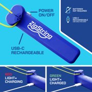 ZipString , Gift for Kids and Adults, As Seen on Shark Tank, Recommended Age 4+ years old, Bodacious Blue